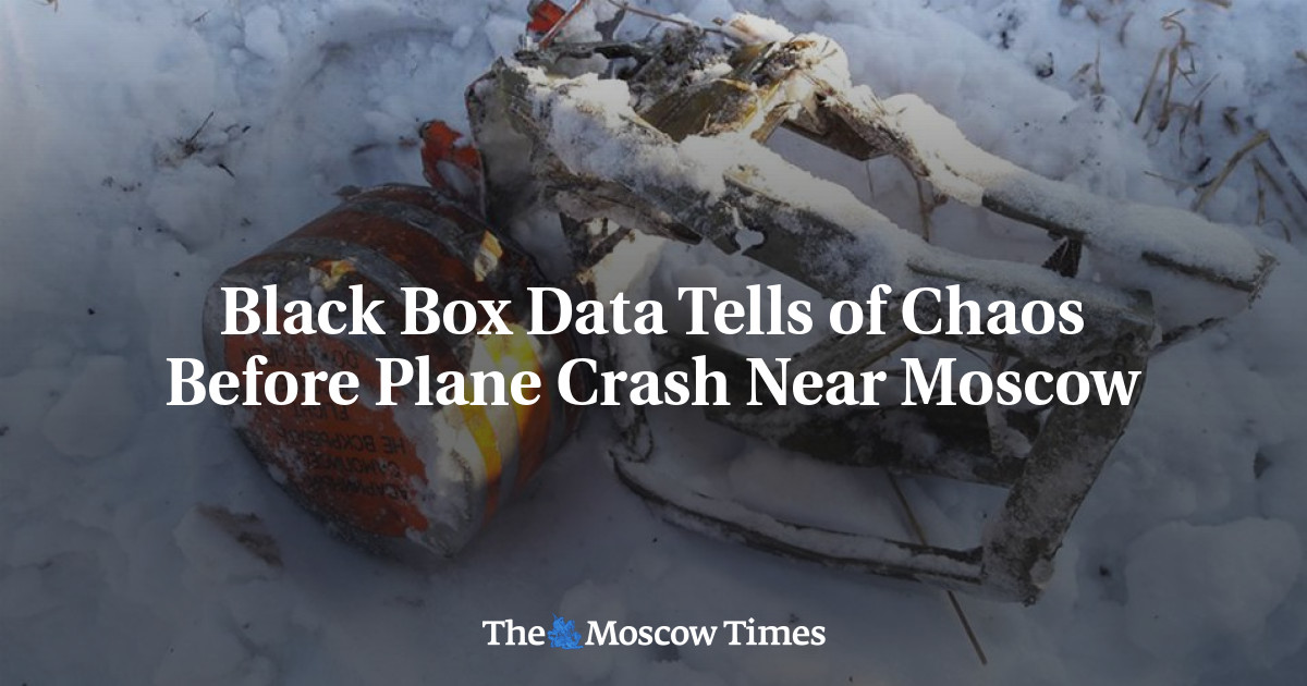 Black Box Data Tells Of Chaos Before Plane Crash Near Moscow