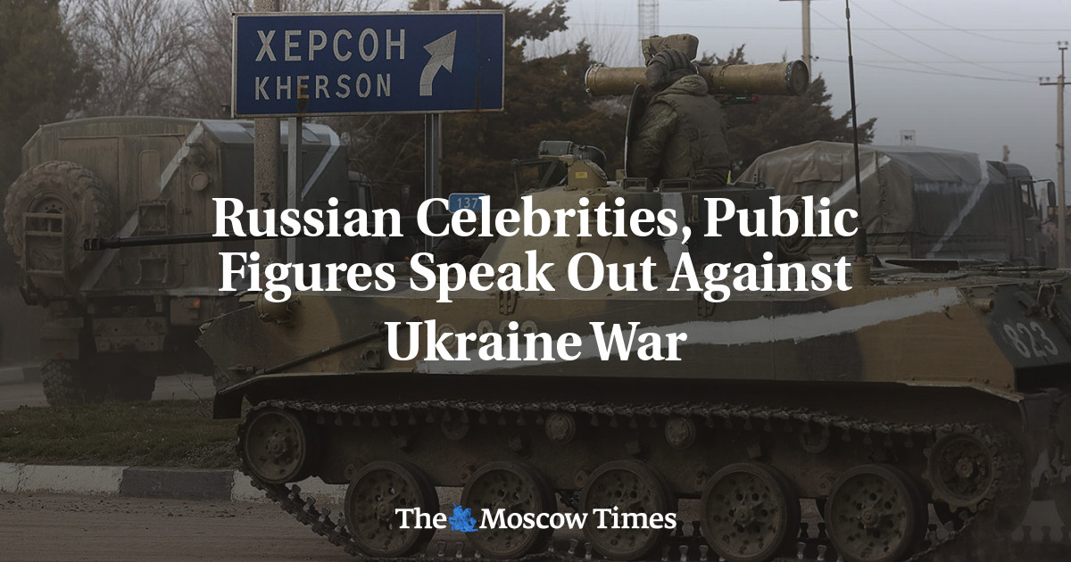 Selebriti Rusia, tokoh masyarakat berbicara menentang perang di Ukraina