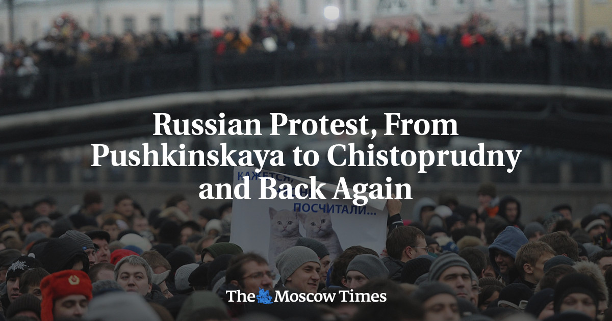 Protes Rusia, dari Pushkinskaya ke Chistoprudny dan kembali lagi