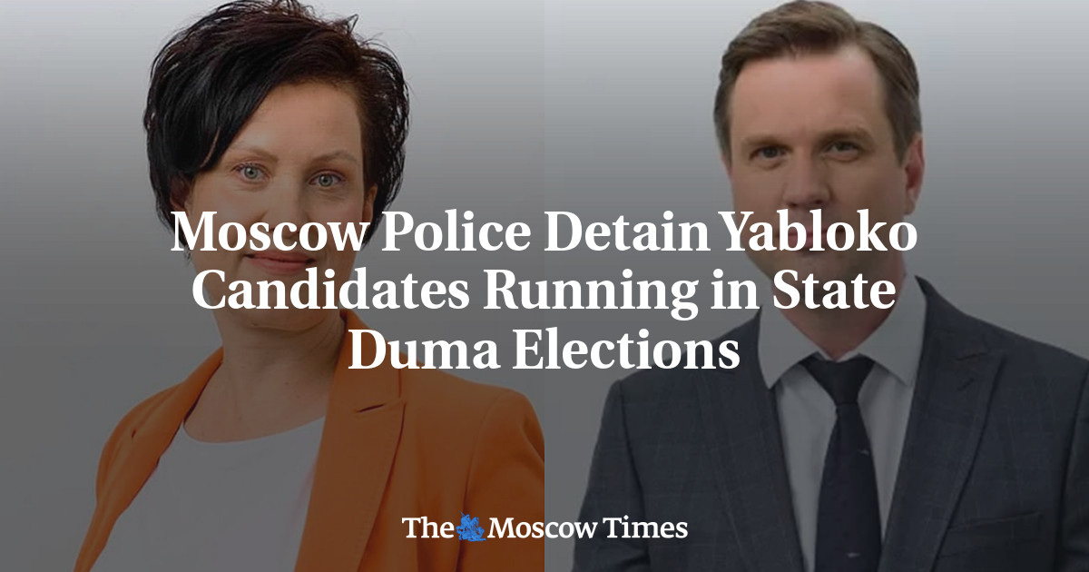 Moscow Police Detain Yabloko Candidates Running in State Duma Elections