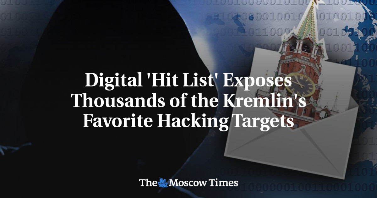 ‘Daftar sasaran’ digital mengungkap ribuan target peretasan favorit Kremlin