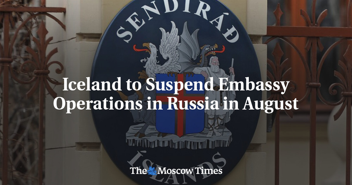 Iceland To Suspend Embassy Operations In Russia In August The Moscow Times 4629