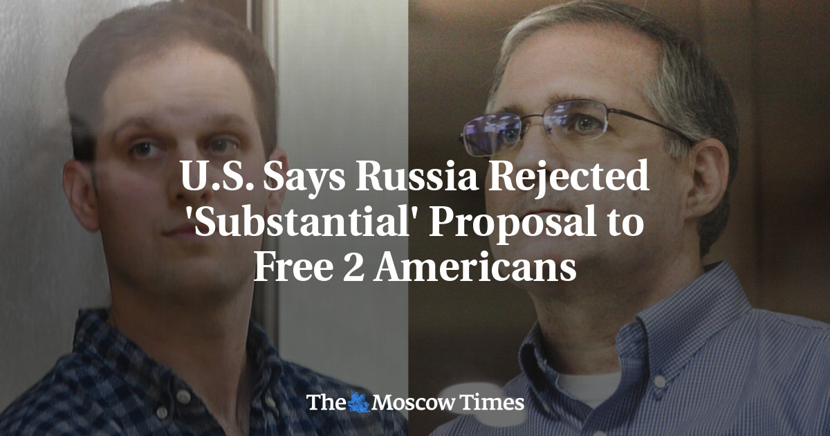 U.S. Says Russia Rejected 'Substantial' Proposal to Free 2 Americans