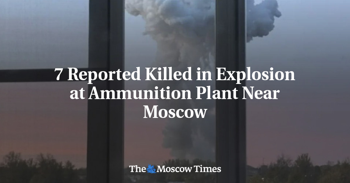 7 Reported Killed in Explosion at Ammunition Plant Near Moscow