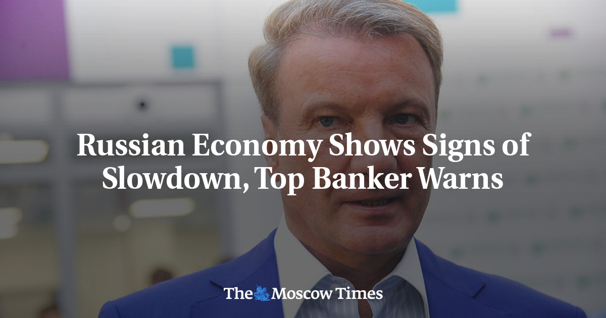 Russian Economy Shows Signs of Slowdown, Top Banker Warns