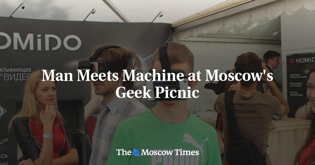 Manusia bertemu mesin di Geek Picnic Moskow