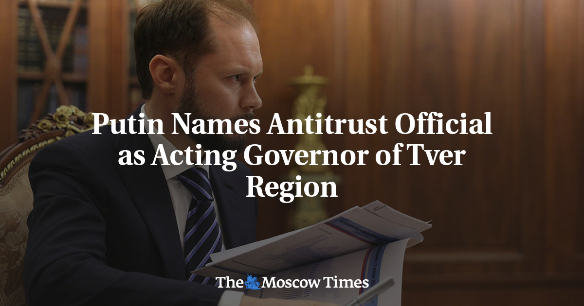 Putin Names Antitrust Official as Acting Governor of Tver Region
