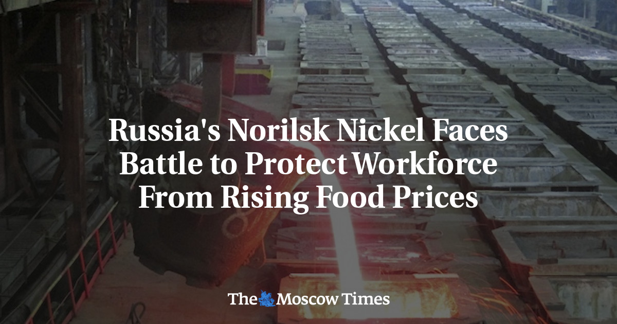 Norilsk Nickel Rusia menghadapi kesulitan untuk melindungi tenaga kerja dari kenaikan harga pangan