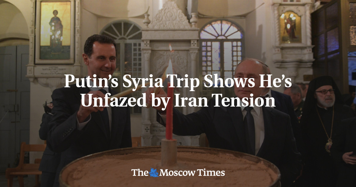 Kunjungan Putin ke Suriah menunjukkan bahwa ia tidak terpengaruh oleh ketegangan Iran