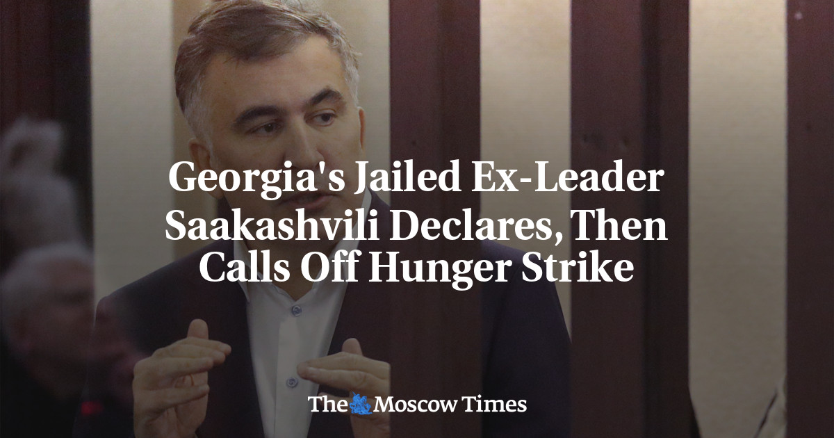 Mantan pemimpin Georgia yang dipenjara, Saakashvili, mengumumkan dan membatalkan aksi mogok makan