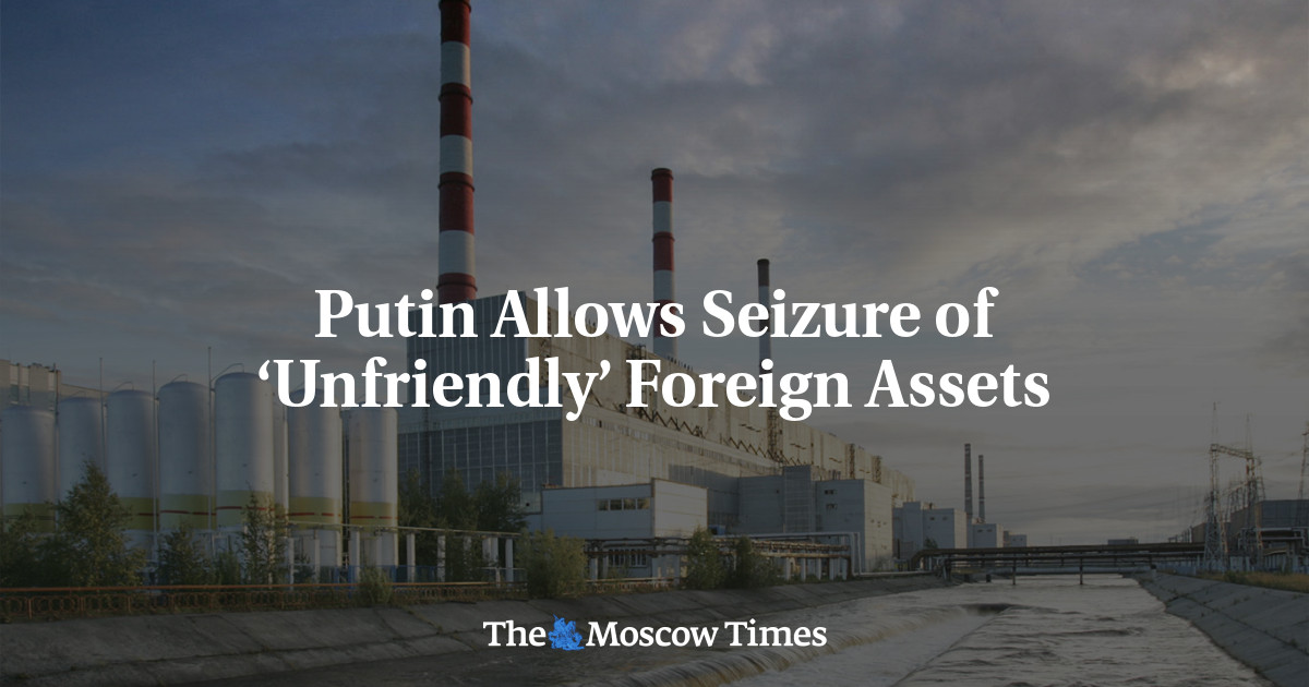 Putin Allows Seizure Of ‘Unfriendly’ Foreign Assets - The Moscow Times