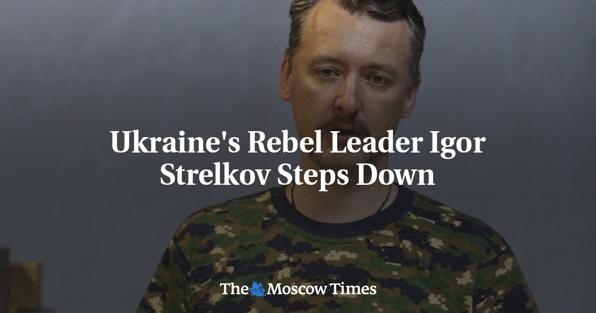 Pemimpin pemberontak Ukraina Igor Strelkov mengundurkan diri