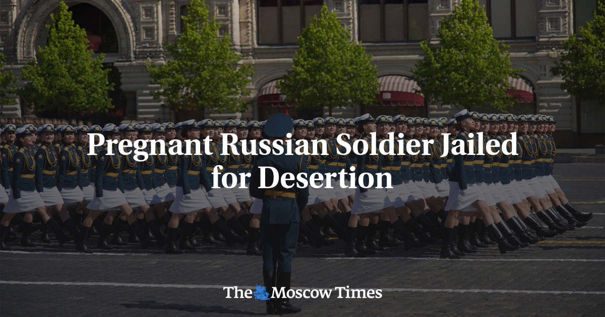 Pregnant Russian Soldier Sentenced to Jail for Desertion – The Moscow Times