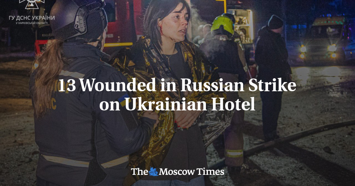 13 Wounded in Russian Strike On Hotel in Ukraine