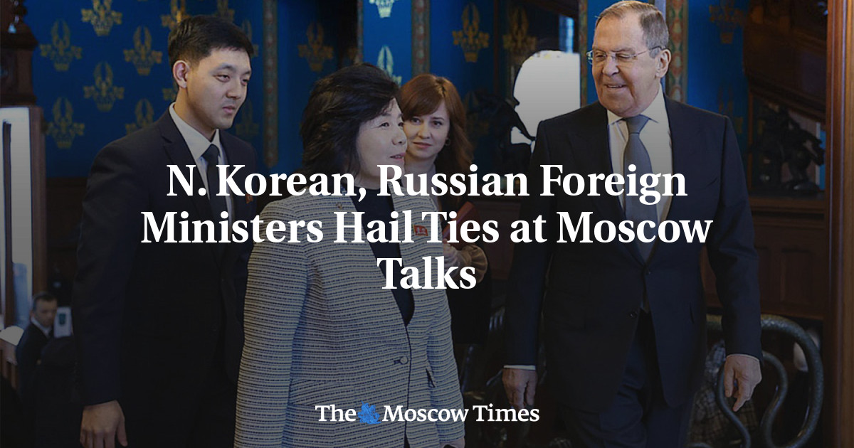 N. Korean, Russian Foreign Ministers Hail Ties at Moscow Talks