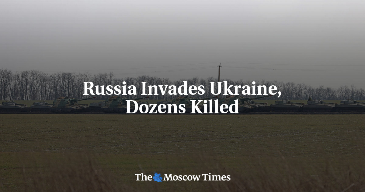 Rusia menginvasi Ukraina, puluhan tewas