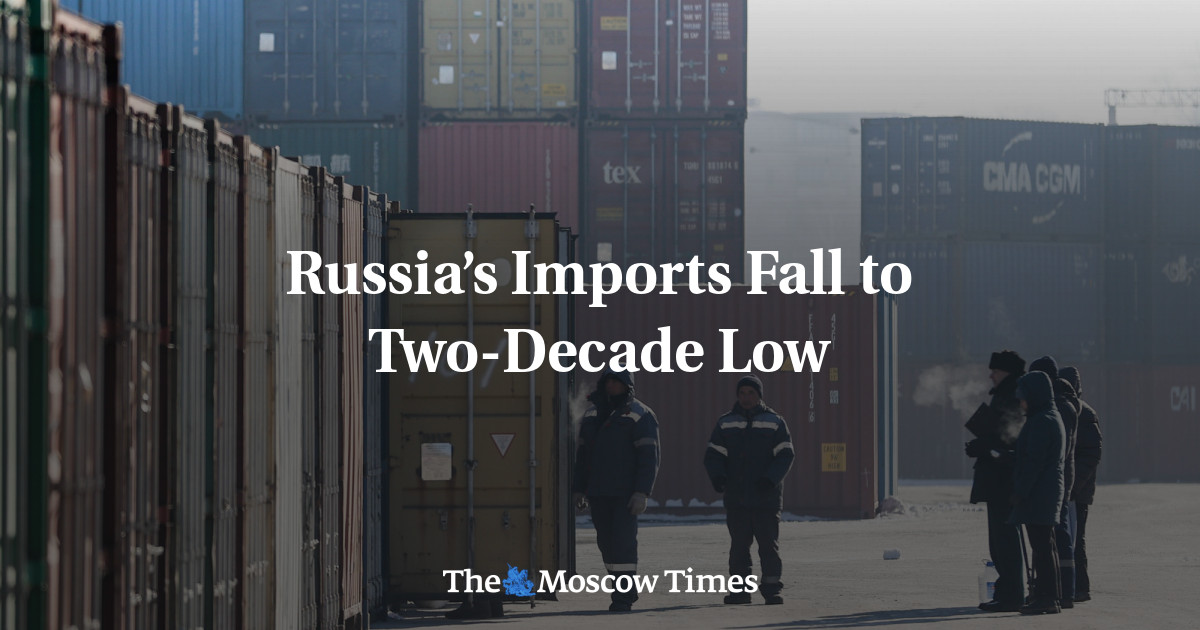 Russia’s Imports Fall To Two-Decade Low - The Moscow Times