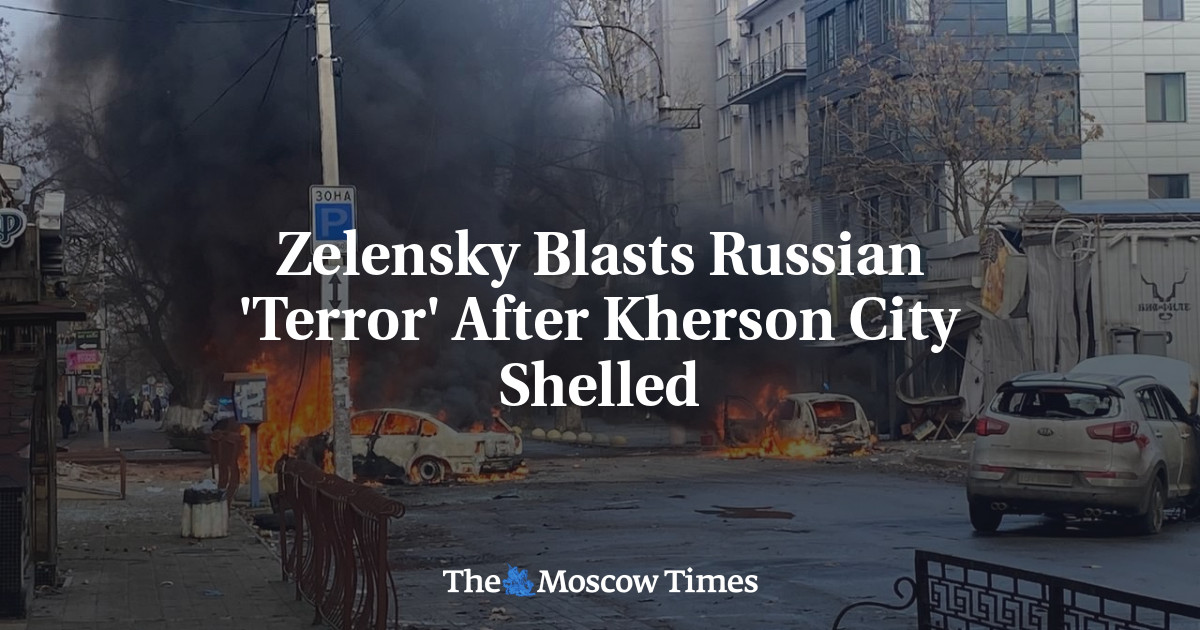 Зеленский осудил российский «террор» после бомбардировки Херсона