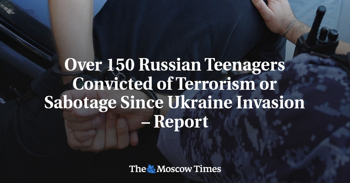 Over 150 Russian Teenagers Convicted of Terrorism or Sabotage Since Ukraine Invasion – Report