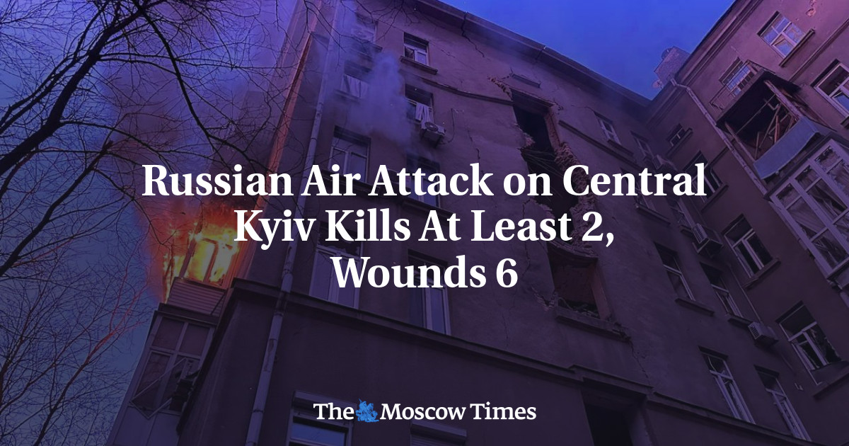 Russian Air Attack on Central Kyiv Kills At Least 2, Wounds 6