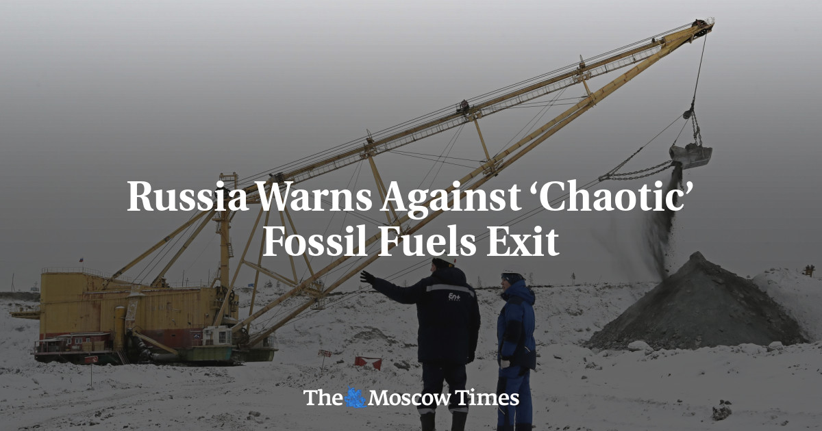 Russia Warns Against ‘Chaotic’ Fossil Fuels Exit