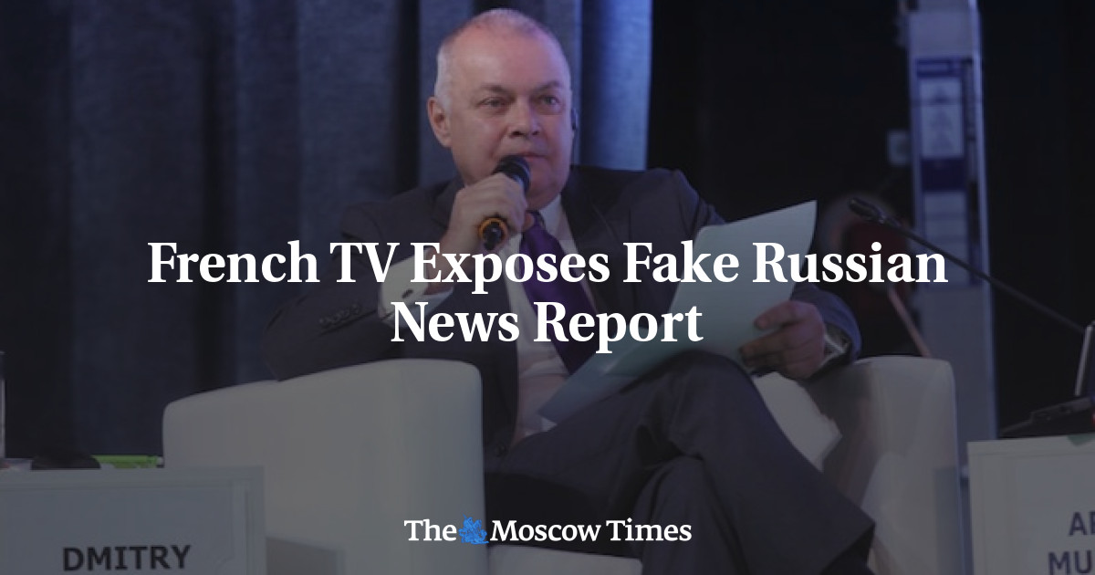 TV Prancis mengungkap laporan berita Rusia palsu
