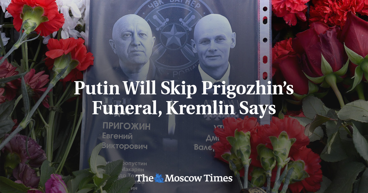ويقول الكرملين إن بوتين لن يحضر جنازة بريغوجين