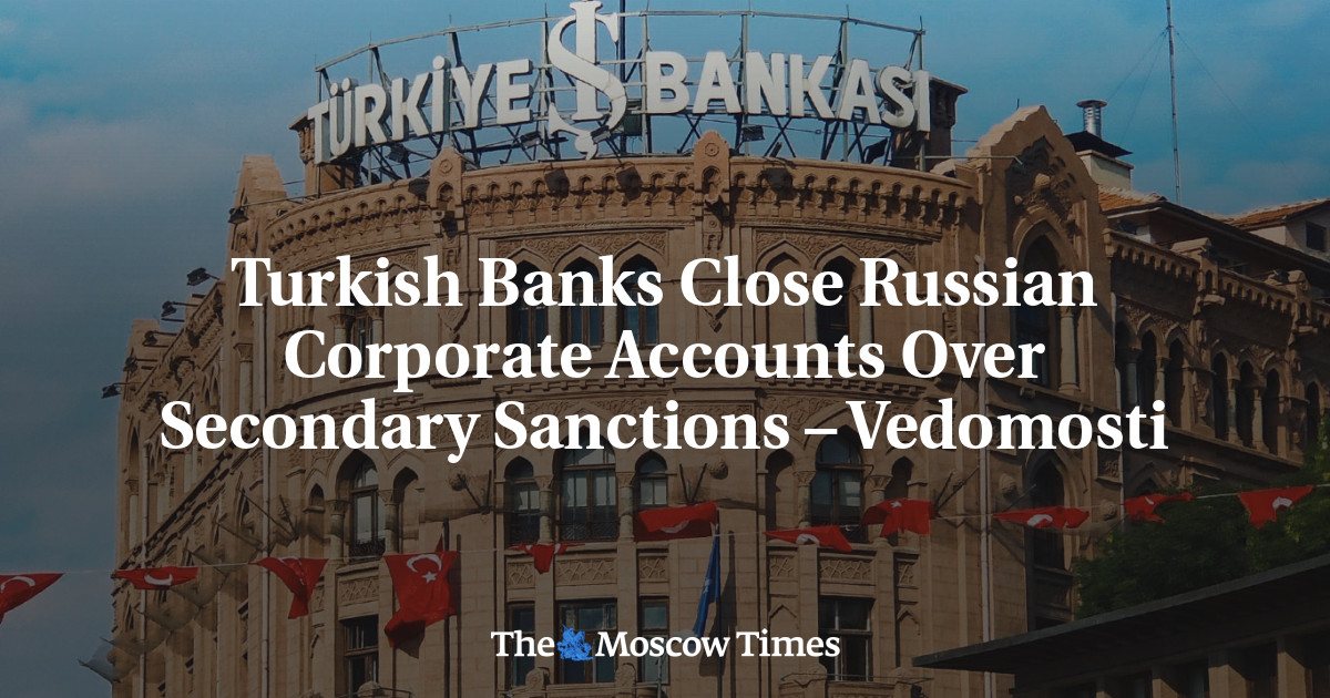 Turkish Banks Close Russian Corporate Accounts Over Secondary Sanctions – Vedomosti