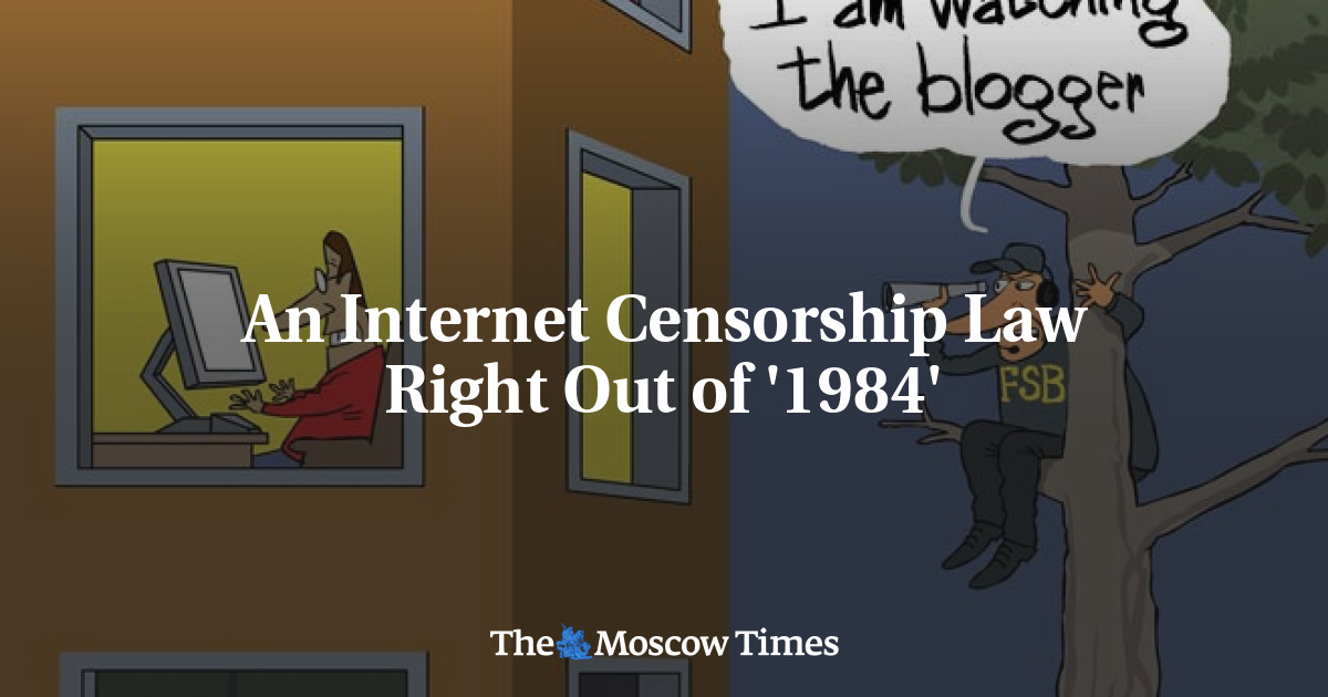 An Censorship Law Right Out of '1984'