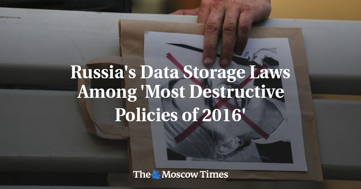 Undang-undang penyimpanan data Rusia termasuk dalam ‘kebijakan paling merusak tahun 2016’