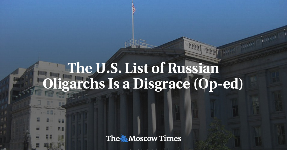 Daftar AS tentang oligarki Rusia adalah aib (Op-ed)