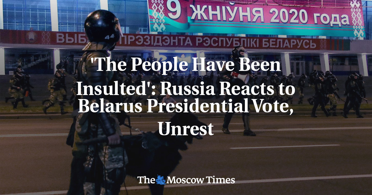‘Rakyat dihina’: Rusia bereaksi terhadap pemilihan presiden Belarusia, kerusuhan