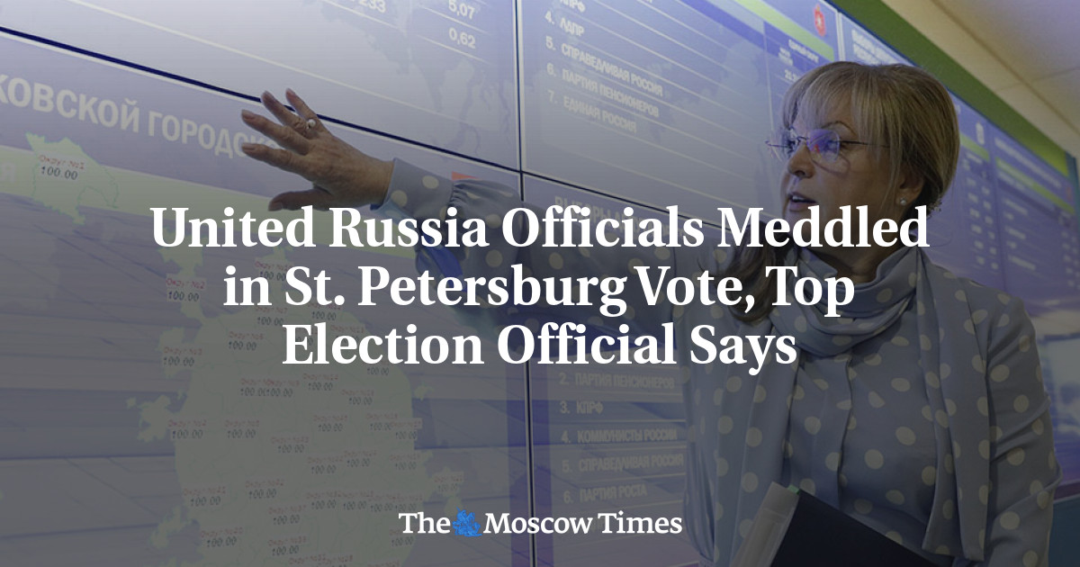 Pejabat Rusia Bersatu bertemu di St. Petersburg.  Pemungutan suara Petersburg ikut campur, kata pejabat tinggi pemilihan