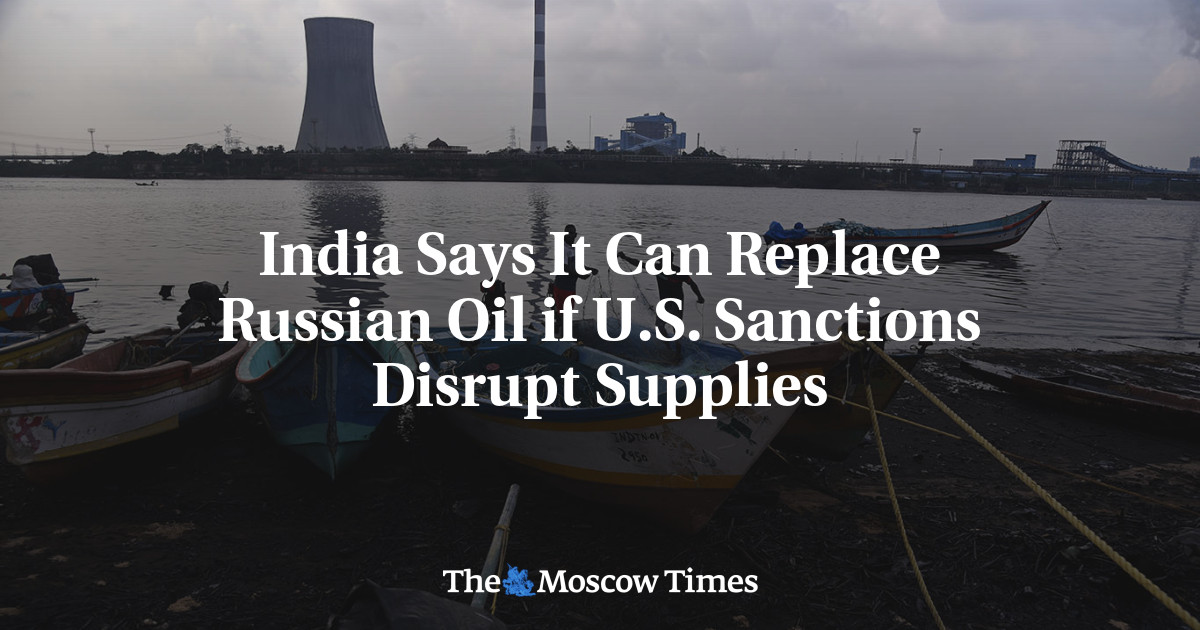 India Says It Can Replace Russian Oil if U.S. Sanctions Disrupt ...