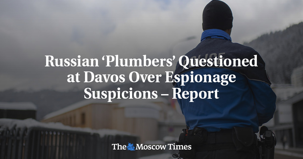 ‘Tukang ledeng’ Rusia diinterogasi di Davos atas kecurigaan spionase – Laporan