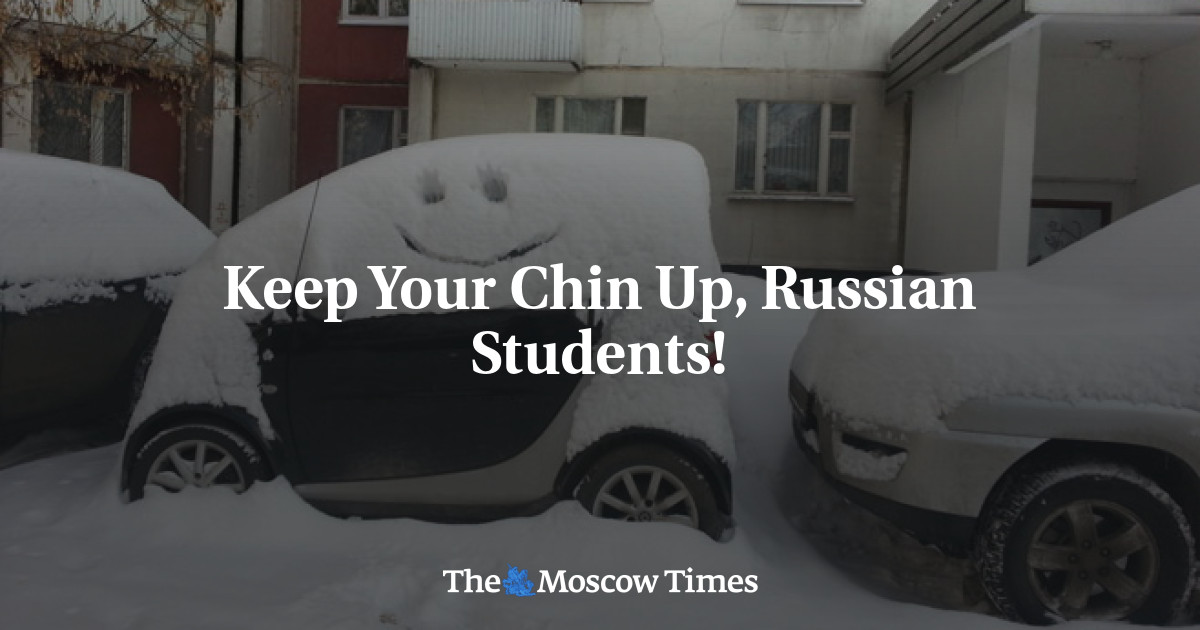 Pertahankan dagu Anda, siswa Rusia!