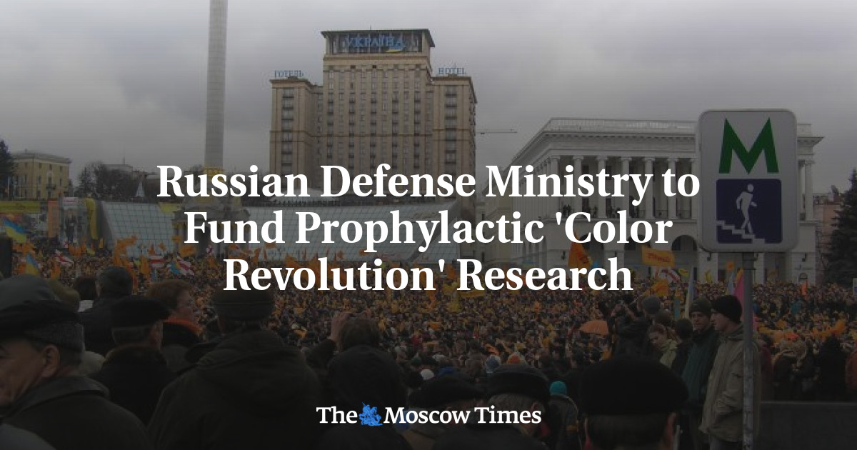 Kementerian Pertahanan Rusia Akan Mendanai Penelitian Profilaksis ‘Revolusi Warna’