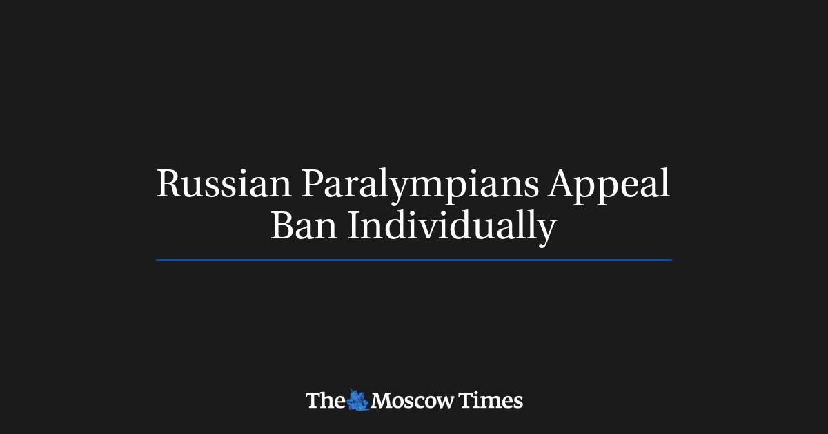 Paralimpiade Rusia mengajukan banding secara individual