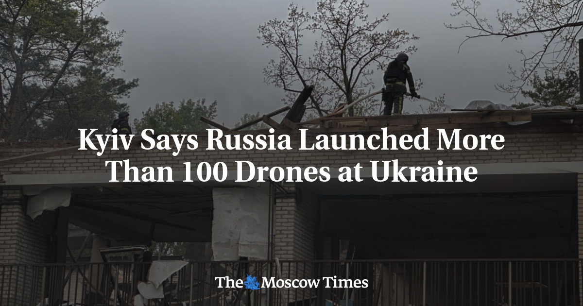 Kyiv Says Russia Launched More Than 100 Drones at Ukraine