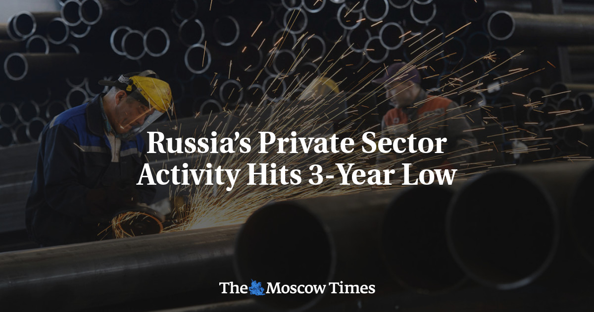 Russia’s Private Sector Activity Hits 3-Year Low