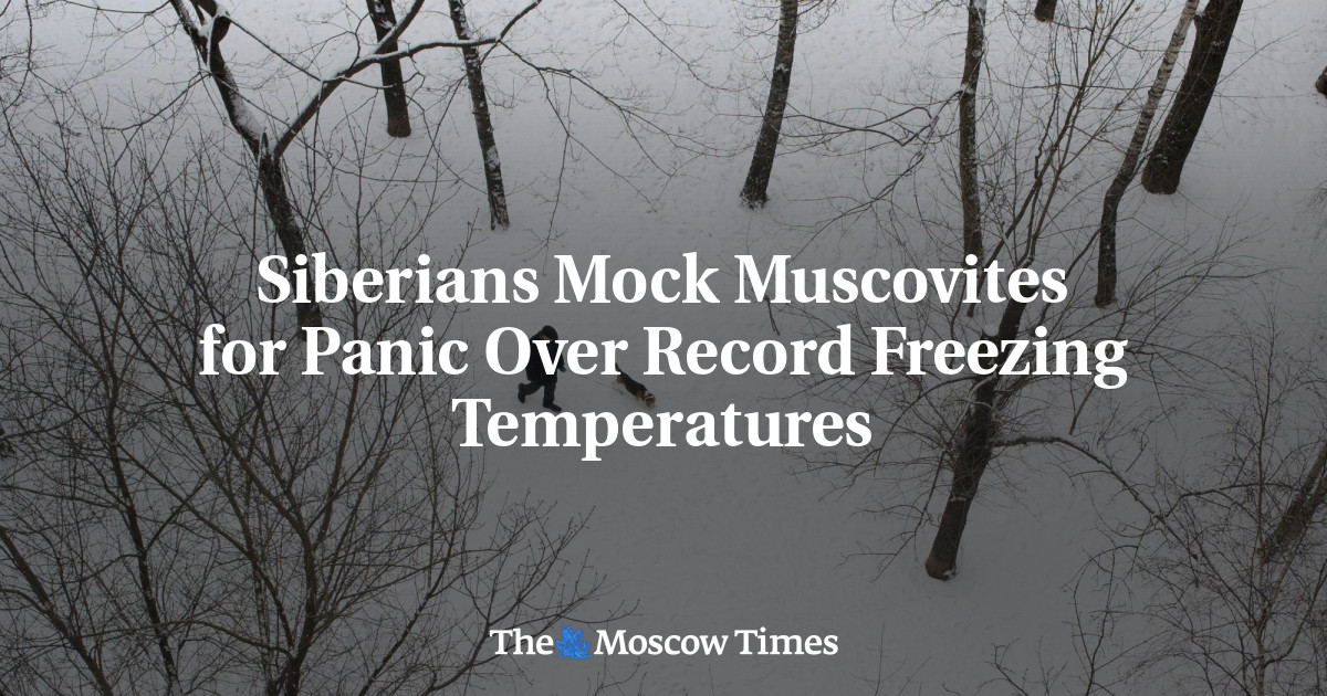 Warga Siberia mengejek warga Moskow karena panik terhadap suhu yang sangat dingin