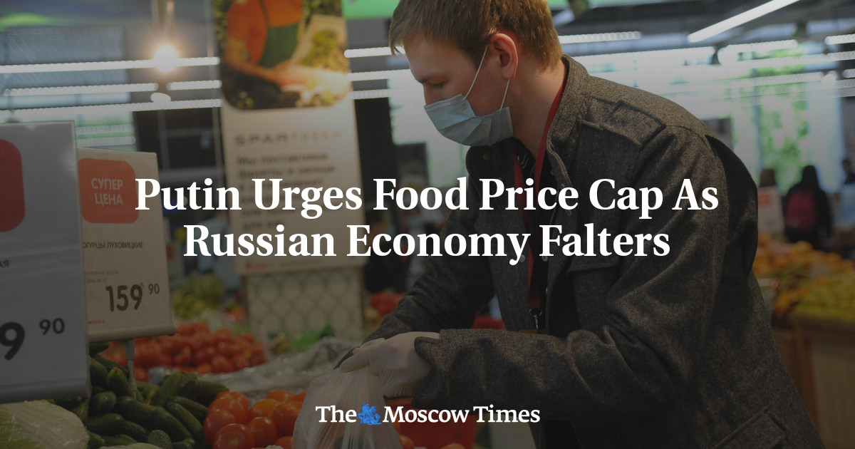 Putin mendorong pembatasan harga pangan ketika perekonomian Rusia melemah