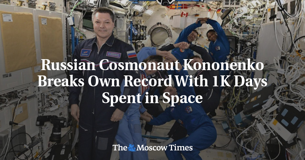 El cosmonauta ruso Kononenko bate su propio récord con 1.000 días en el espacio