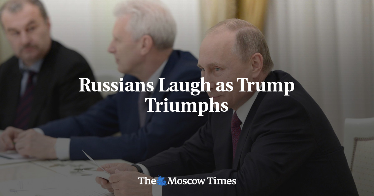 Warga Rusia tertawa saat Trump menang