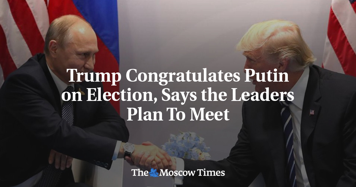 Trump mengucapkan selamat kepada Putin atas pemilihannya, kata para pemimpin berencana untuk bertemu