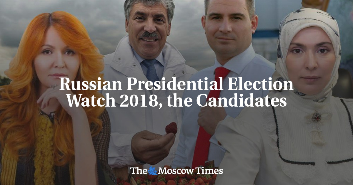 Pengawasan Pemilihan Presiden Rusia 2018, para kandidat