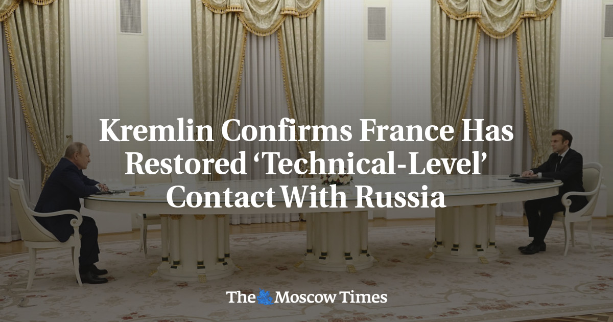 Kremlin Confirms France Has Restored ‘Technical-Level’ Contact With Russia