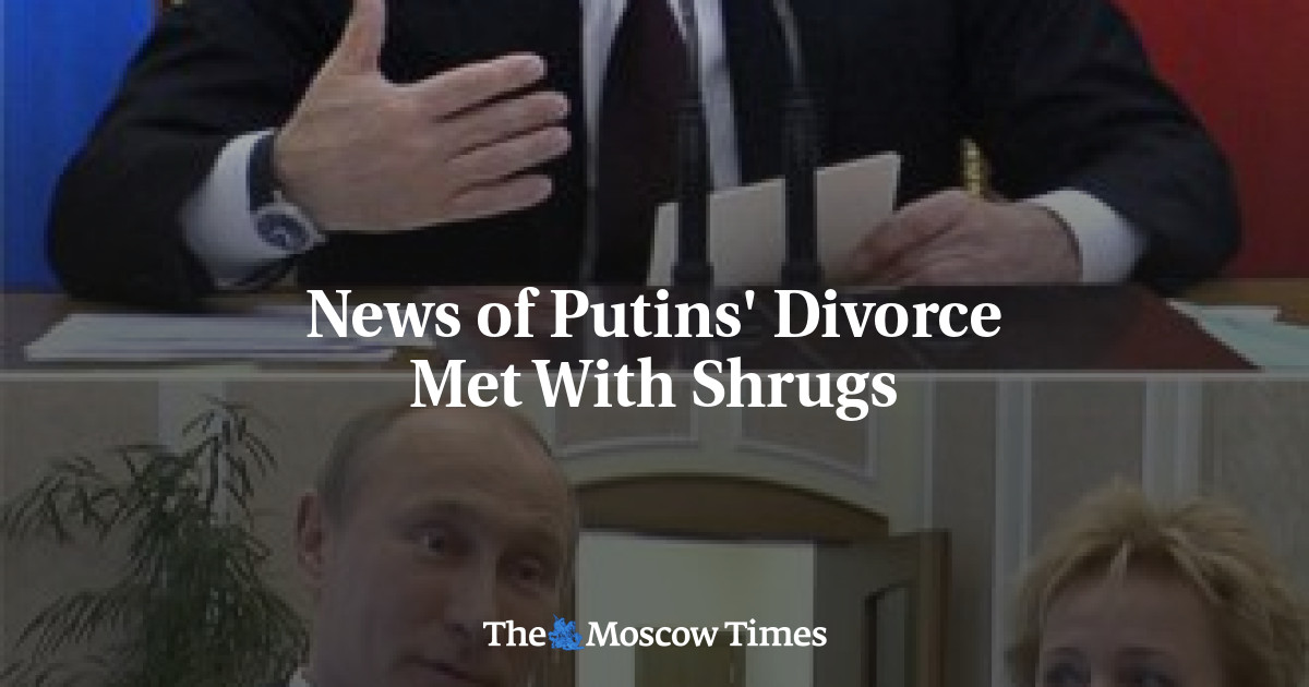 News of Putins' Divorce Met With Shrugs