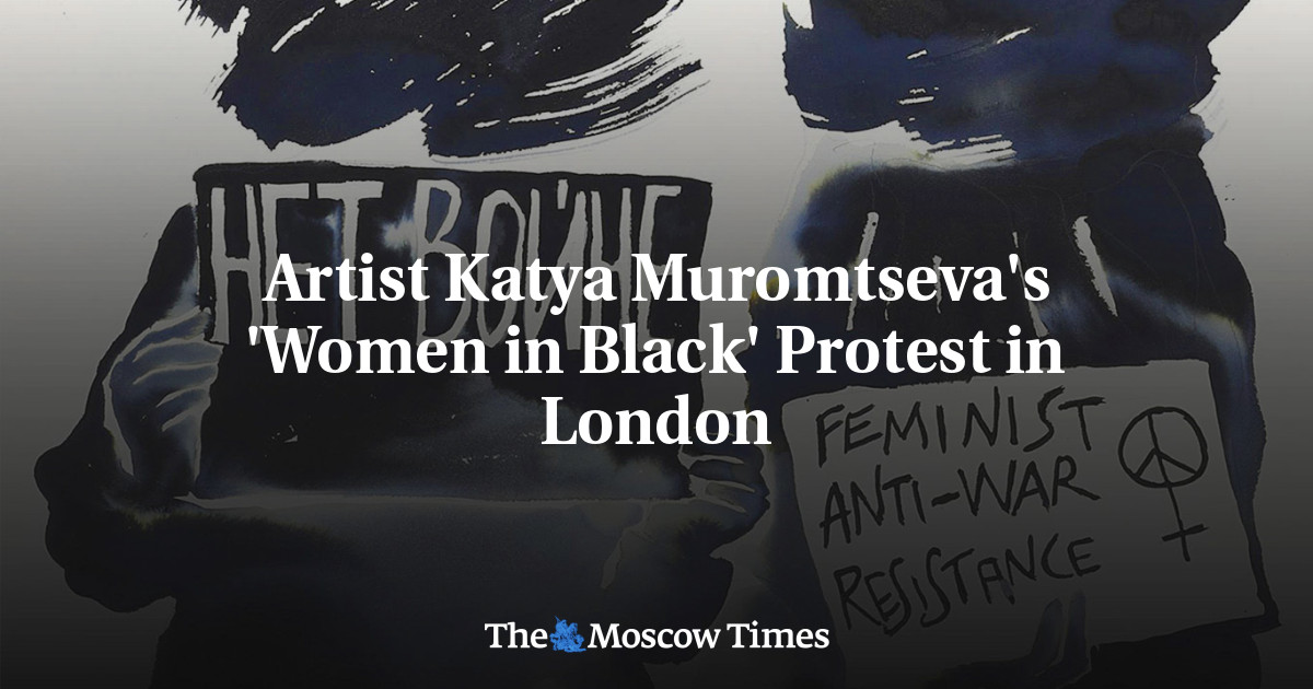 Протест художниці Каті Муромцевої “Жінки в чорному” в Лондоні