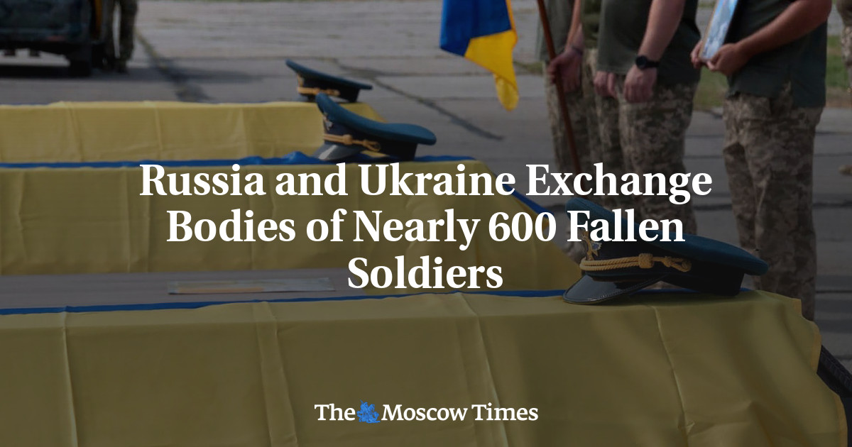 Russia and Ukraine Exchange Bodies of Nearly 600 Fallen Soldiers